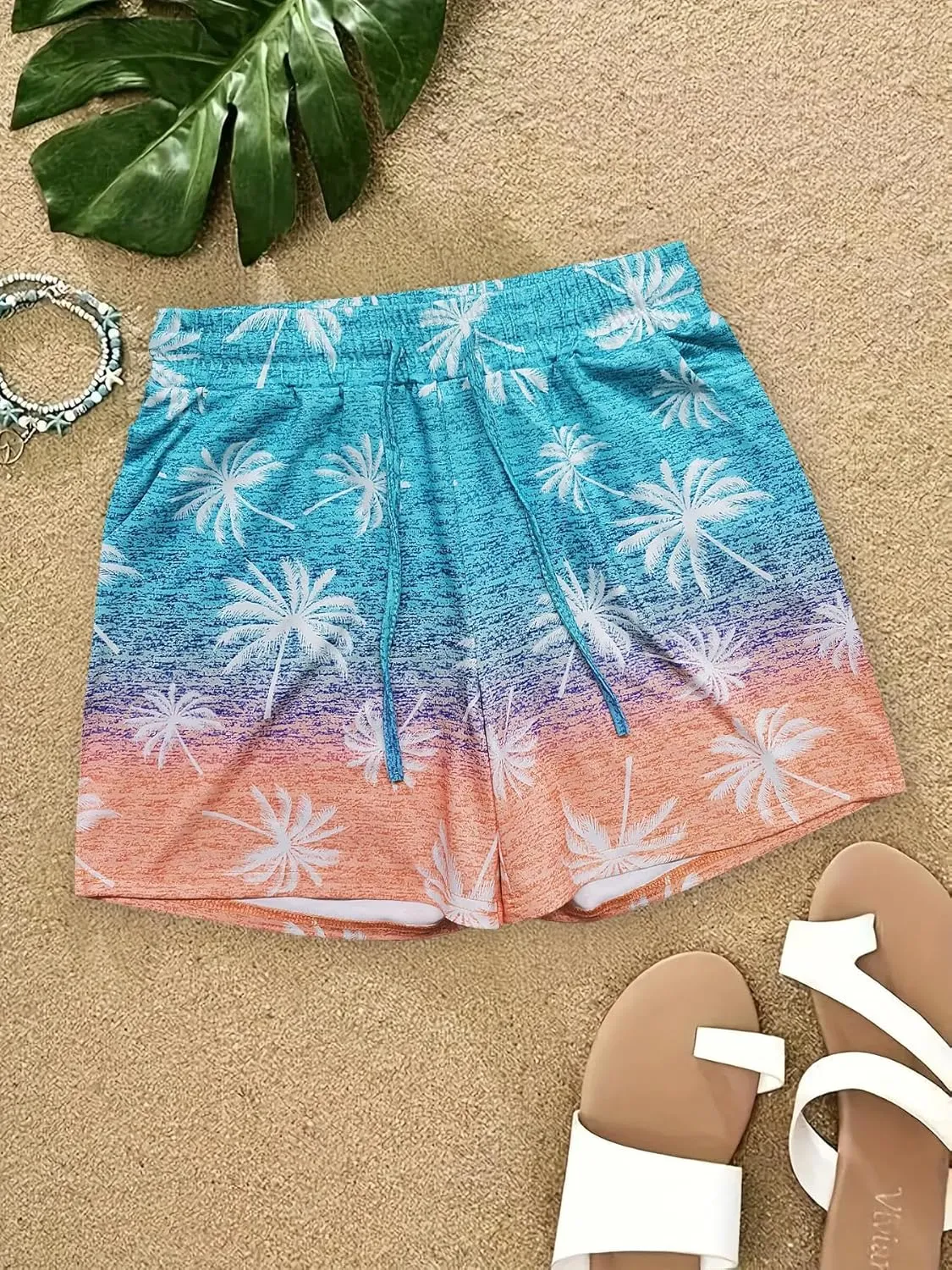 Sweat Shorts for Women Summer Beach Casual Drawstring Shorts Running Short Workout Lounge Shorts with Pockets