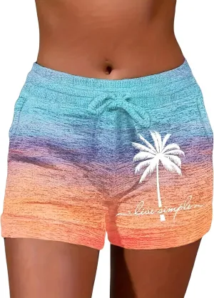 Sweat Shorts for Women Summer Beach Casual Drawstring Shorts Running Short Workout Lounge Shorts with Pockets