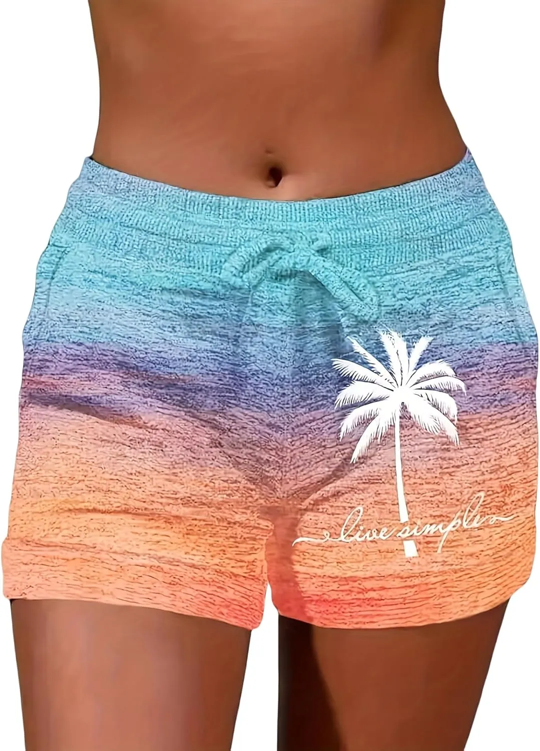Sweat Shorts for Women Summer Beach Casual Drawstring Shorts Running Short Workout Lounge Shorts with Pockets
