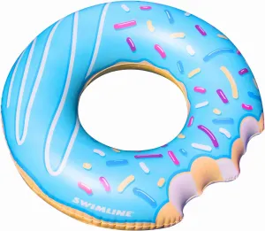 Swimline Donut Inflatable Pool Ring (Blue)