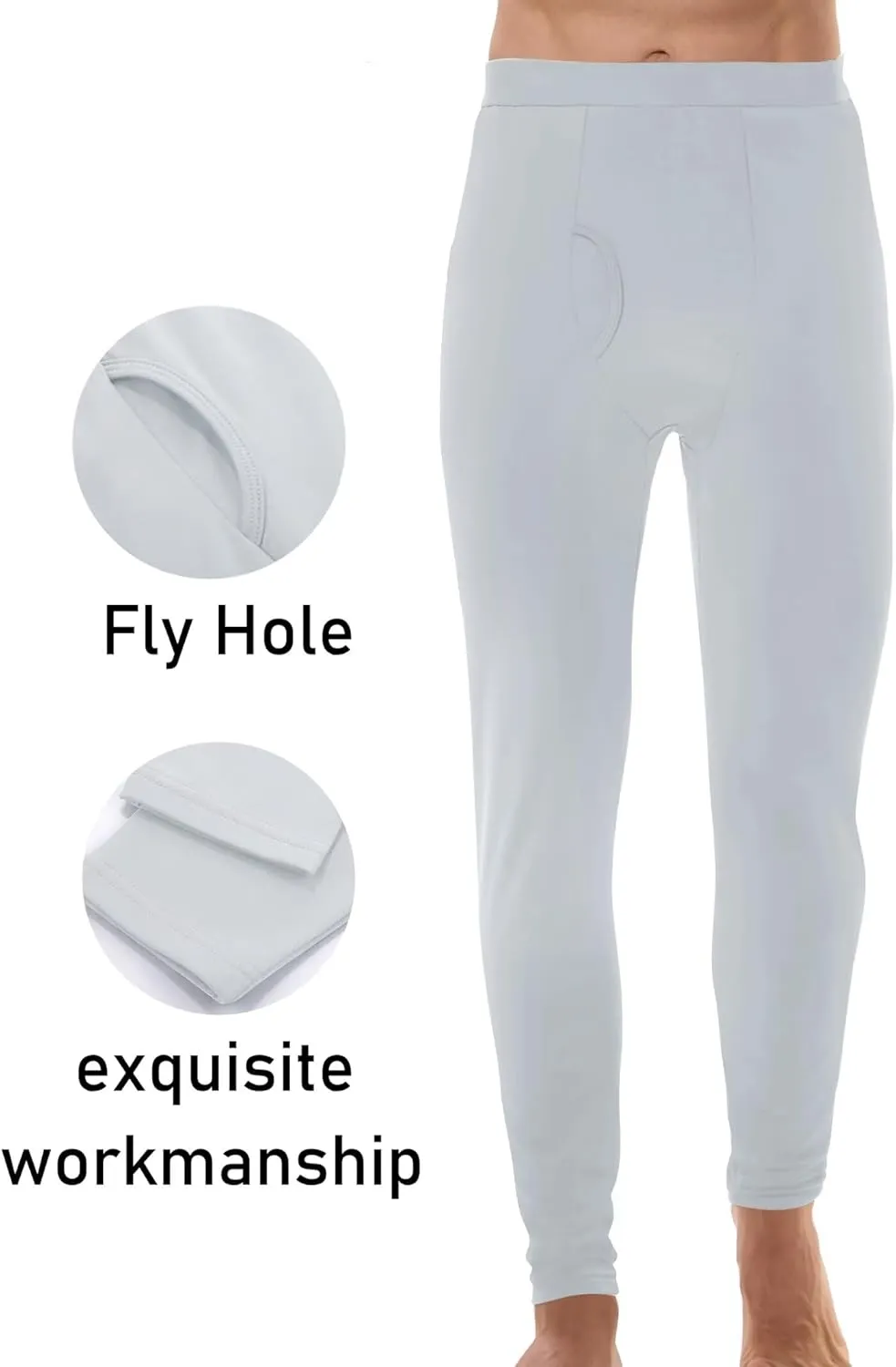 SWOMOG Couple Thermal Underwear Sets Women & Men Ultra Soft Long Johns Base Layer Fleece Lined Warm Top & Bottom
