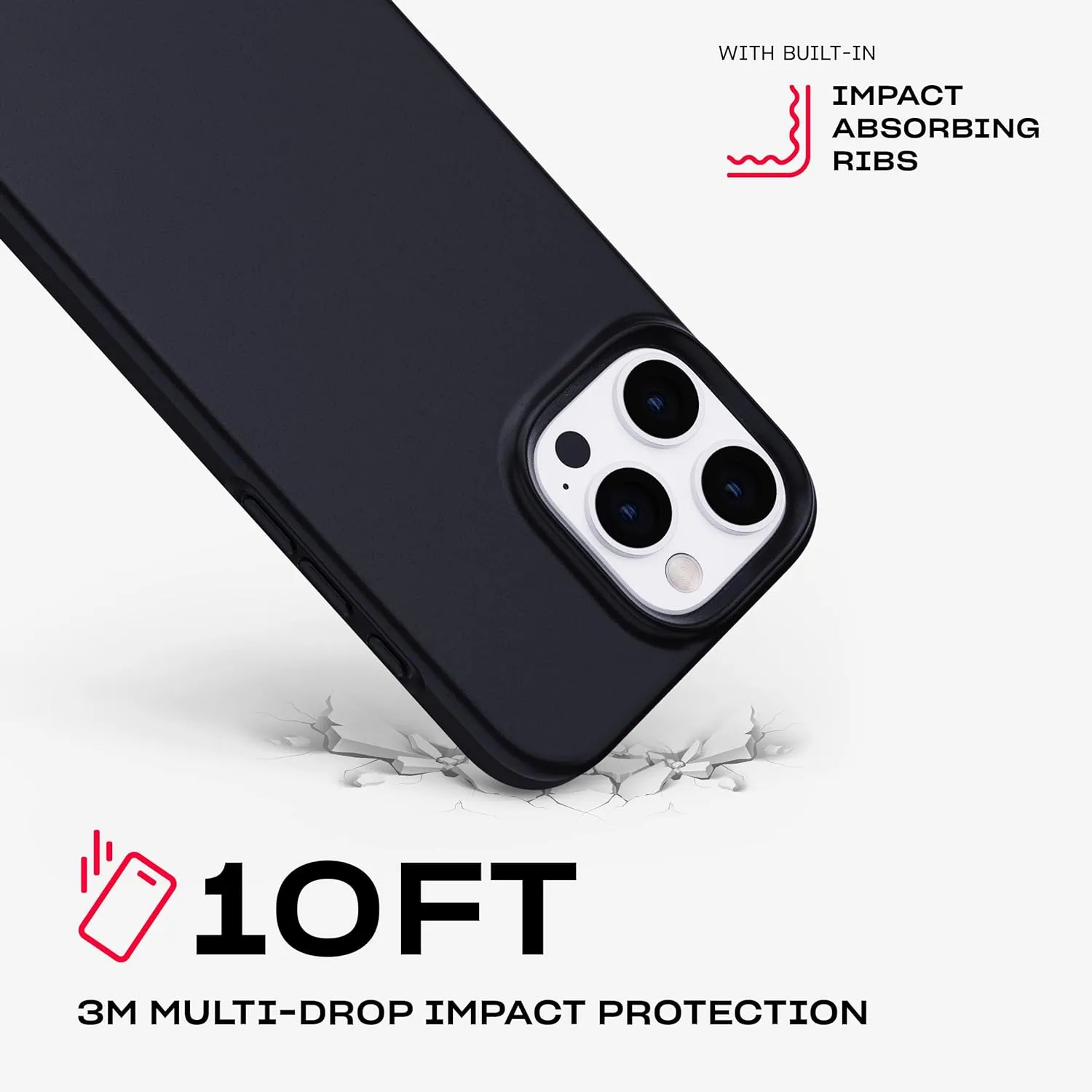 Tech21 EvoLite for iPhone 16 Pro Max Ultra Thin - Impact Protection Case - in Black