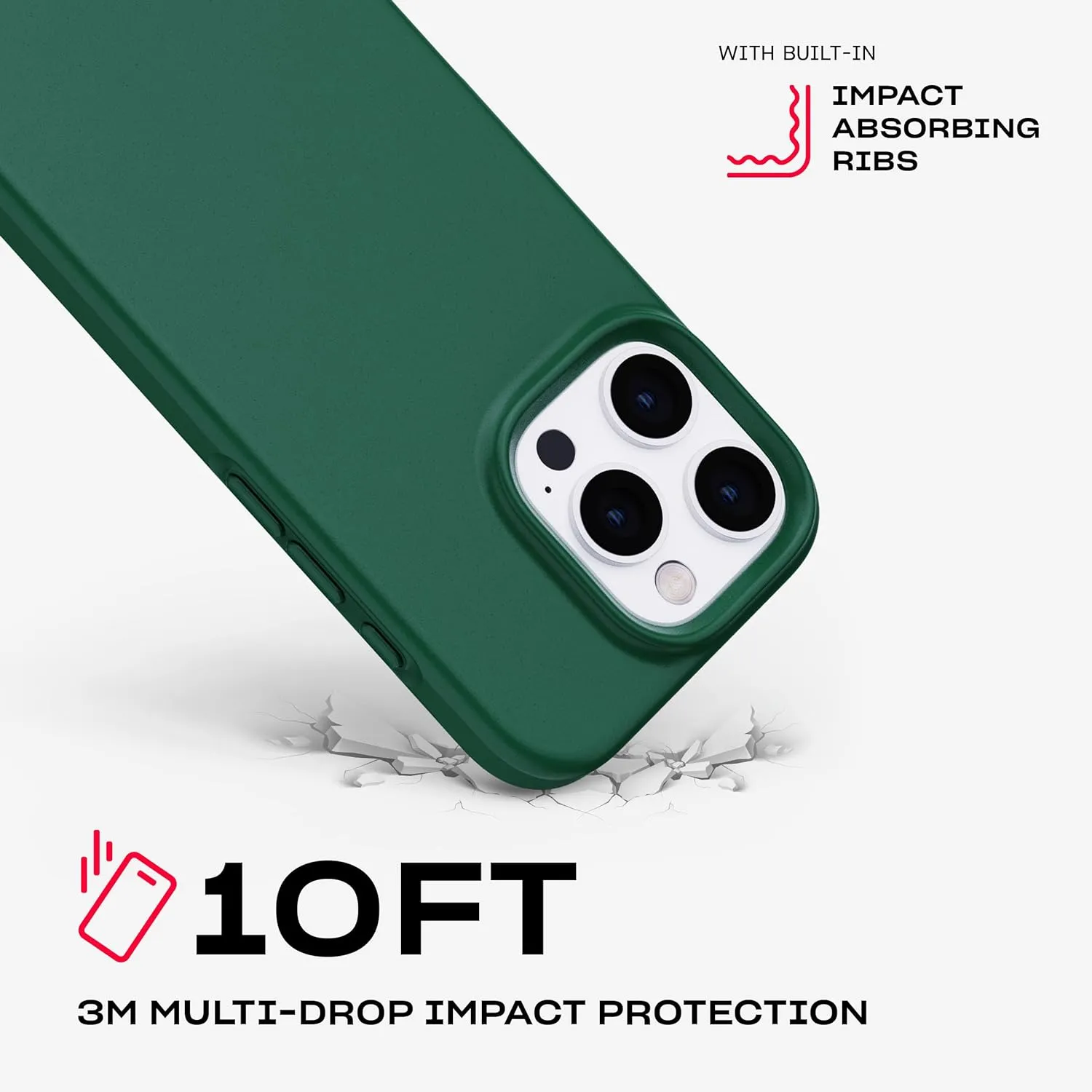 Tech21 EvoLite for iPhone 16 Pro Ultra Thin - Impact Protection Case - in Forest Green