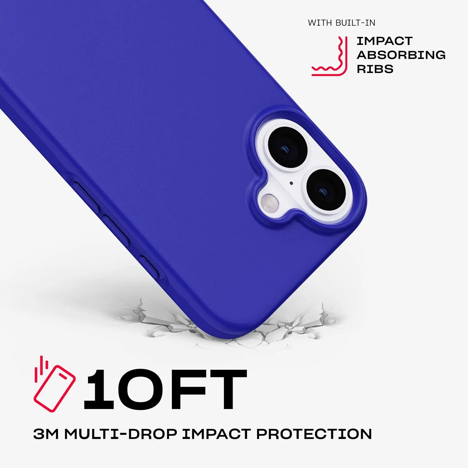 Tech21 EvoLite for iPhone 16 Ultra Thin - Impact Protection Case - in Cobalt Blue