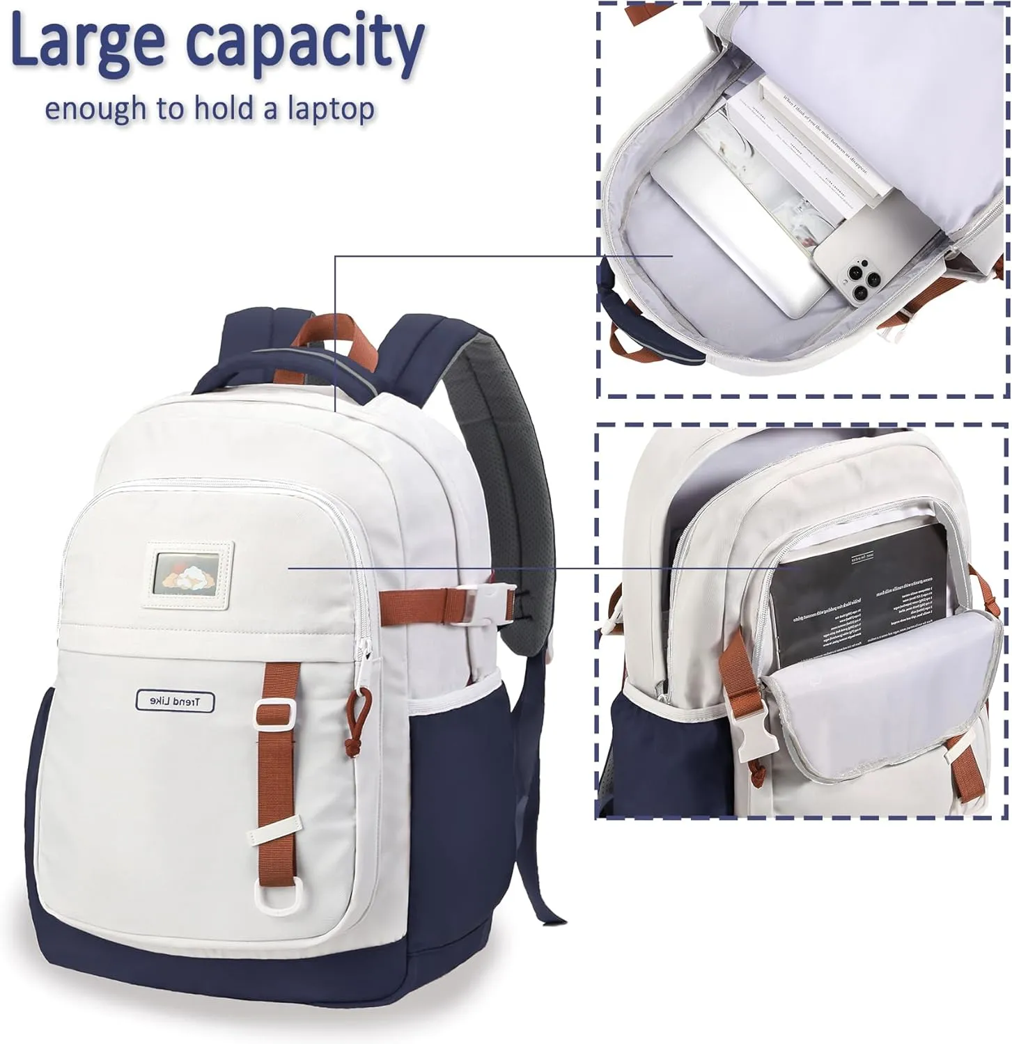 Teenage Backpack Student Laptop Backpack for Men Women Bookbag for College Middle and High School Travel Daily Bags
