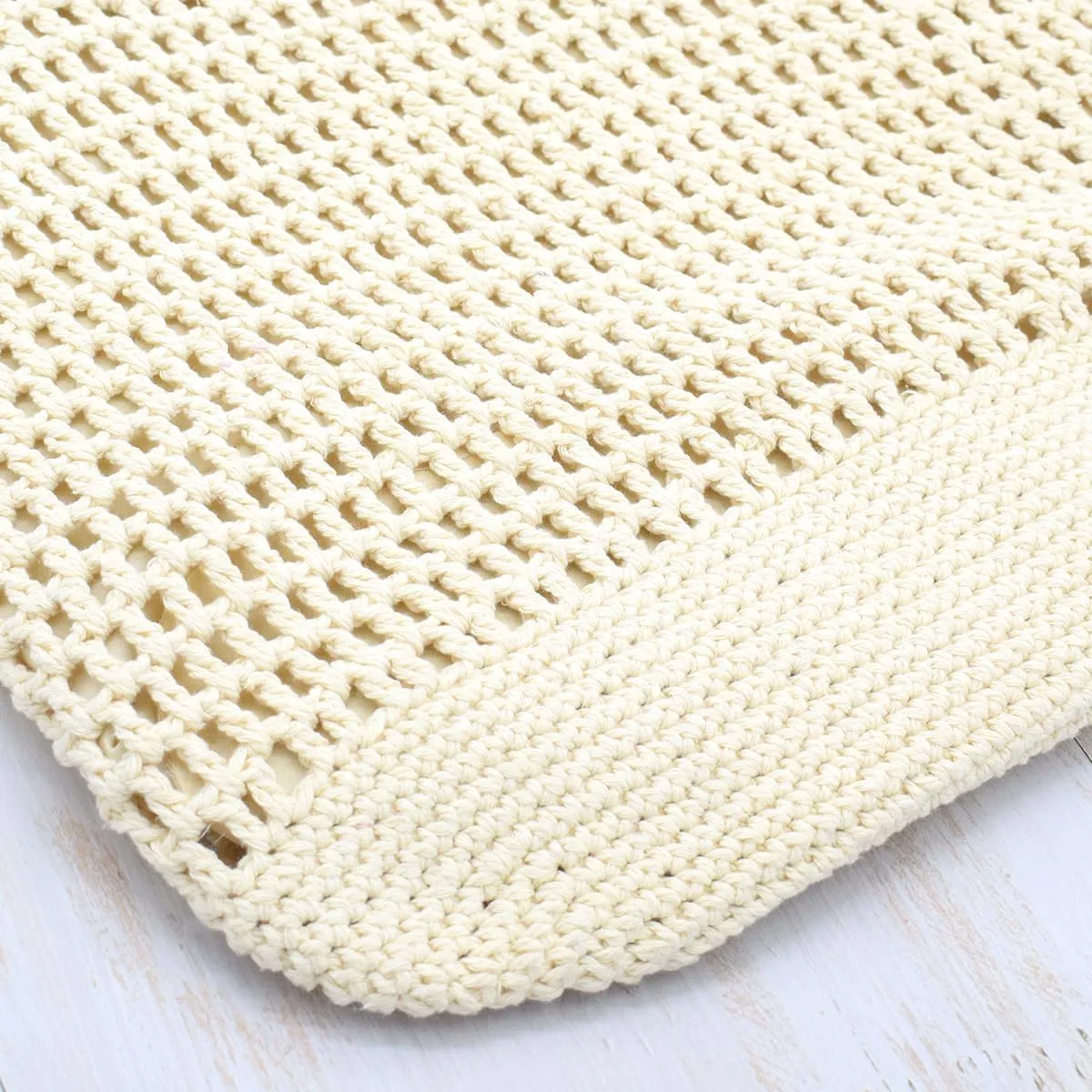 TeeYee Boho Crochet Summer Handbag Handmade Cotton Rope Knit Shoulder Bags for Women Bohemia Tote for Travel