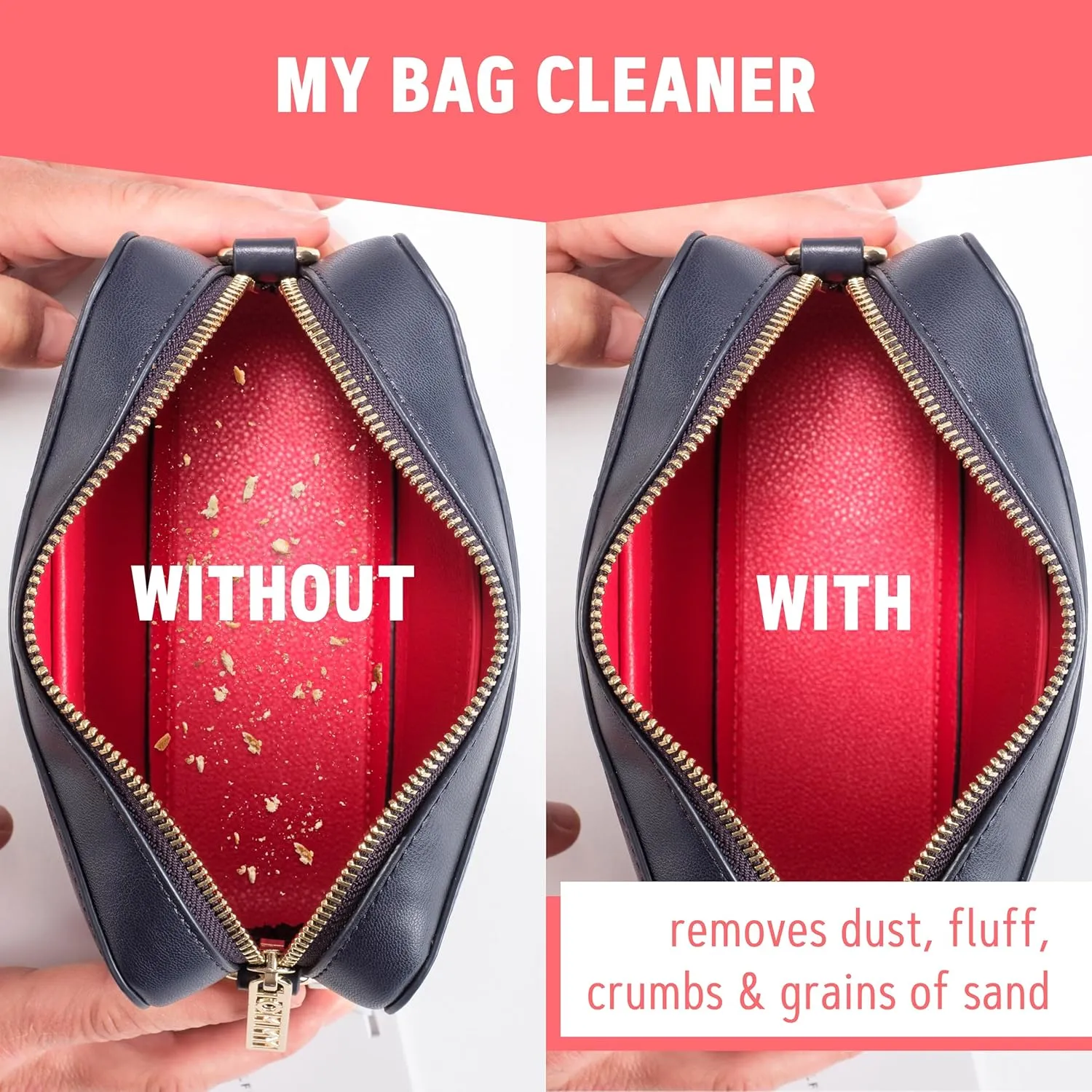 The Clean Ball - The Clever Way of Cleaning Purses, Bags, Backpacks and School Bags (Teal)