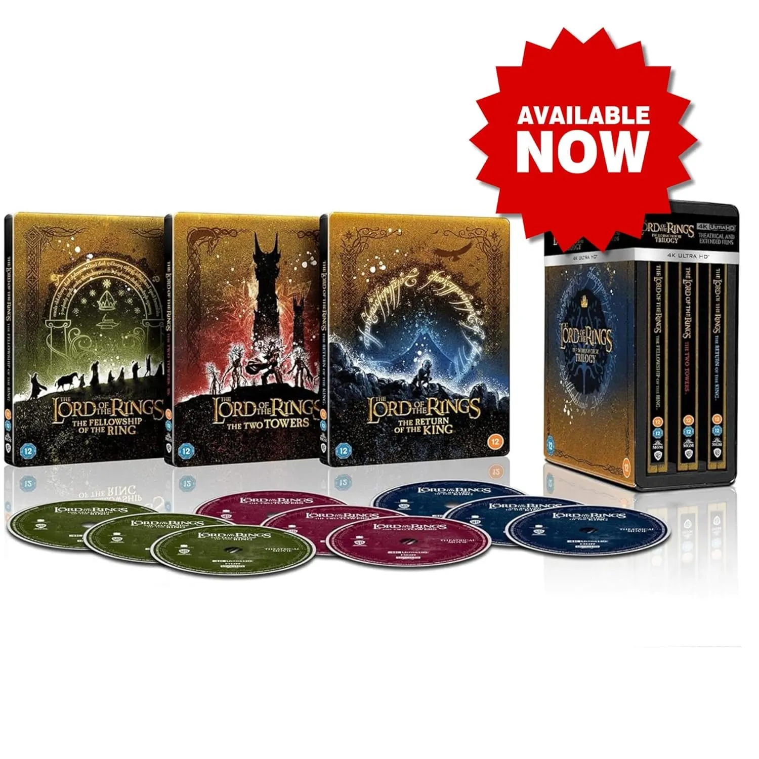 The Lord of the Rings: The Motion Picture Trilogy: Theatrical and Extended Collection - Steelbook [4K UHD, Limited Edition]