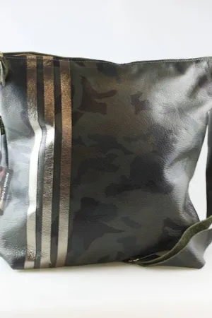 The Offset Stripe Graham Crossbody 11"x10.5"