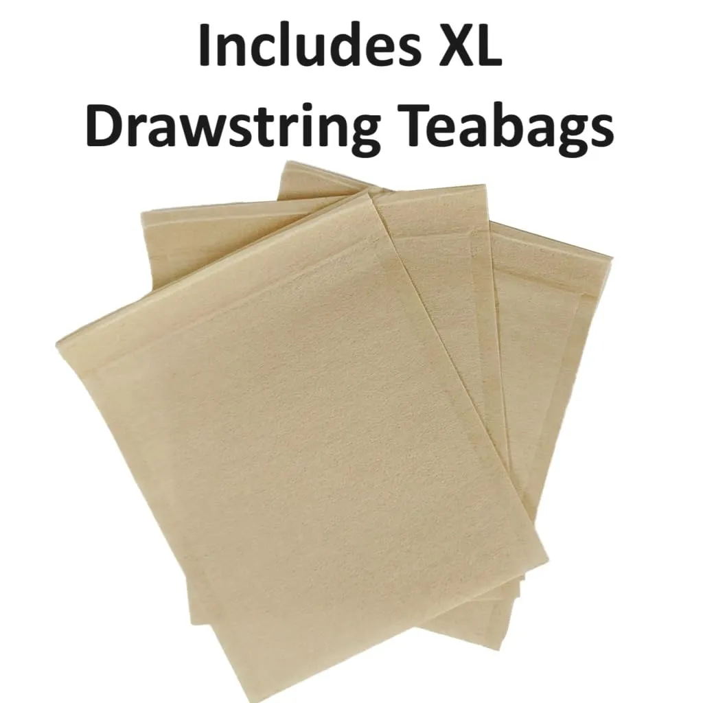 The Southern Standard - Premium Organic Iced Tea Bags - 50/50 Blend (50% Black, 50% Green and White), 50 XL Bags (1/2 Pound. Makes 25 Gallons.)