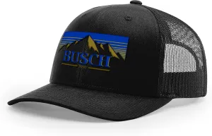 theCHIVE Busch Light Logo Fishing Snapback Hat One Size Fits All (Old Logo - Black)
