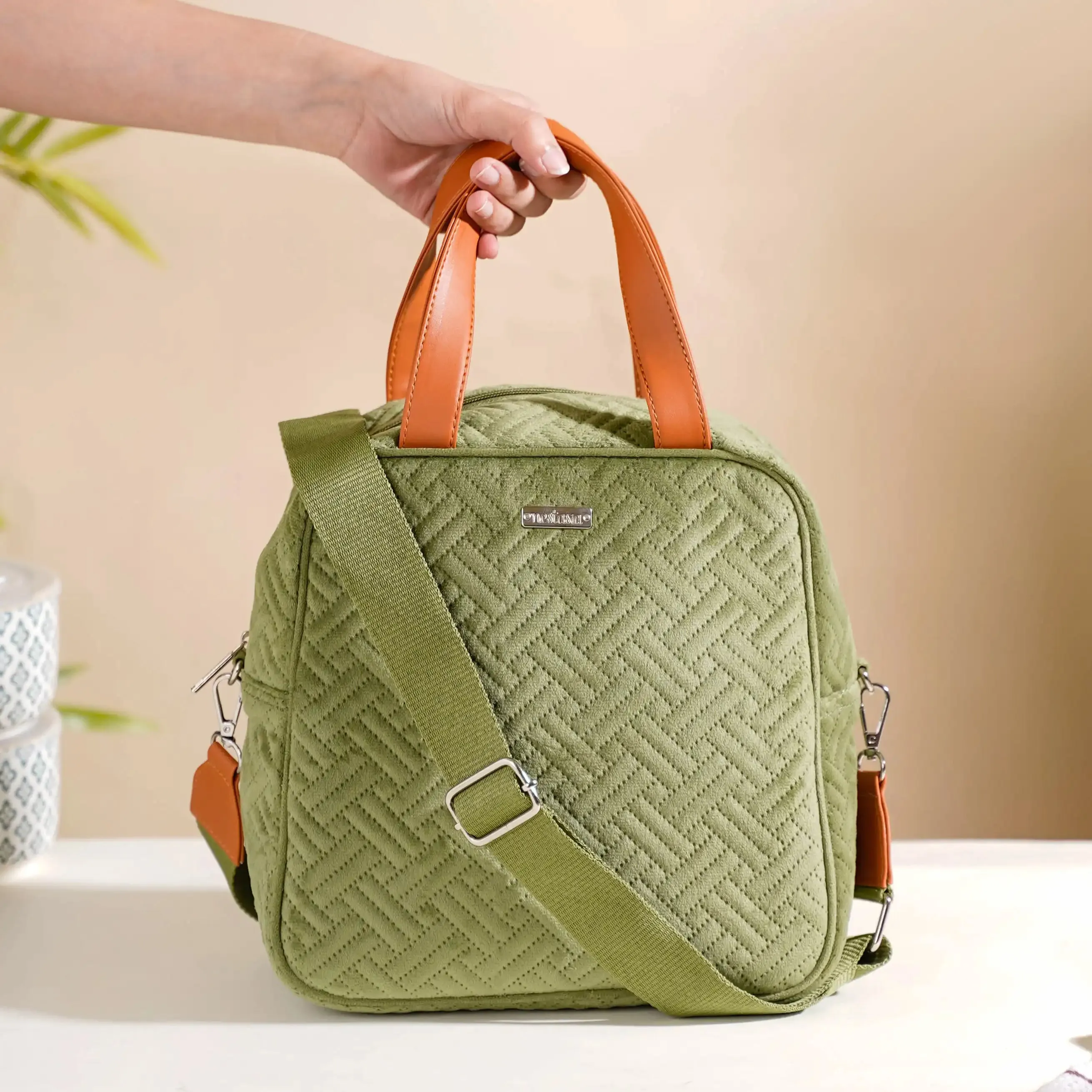 Thermal Insulated Travel Lunch Bag Green