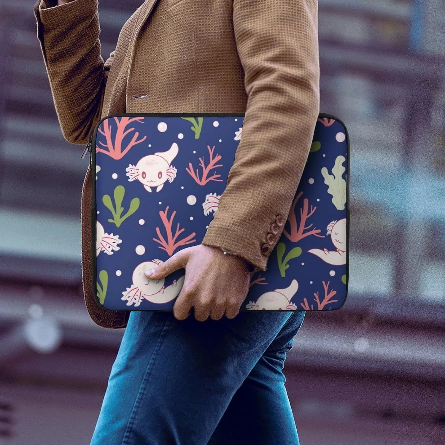 TigerPrint All Print Hands Free Withdrawal Laptop Bag Unisex