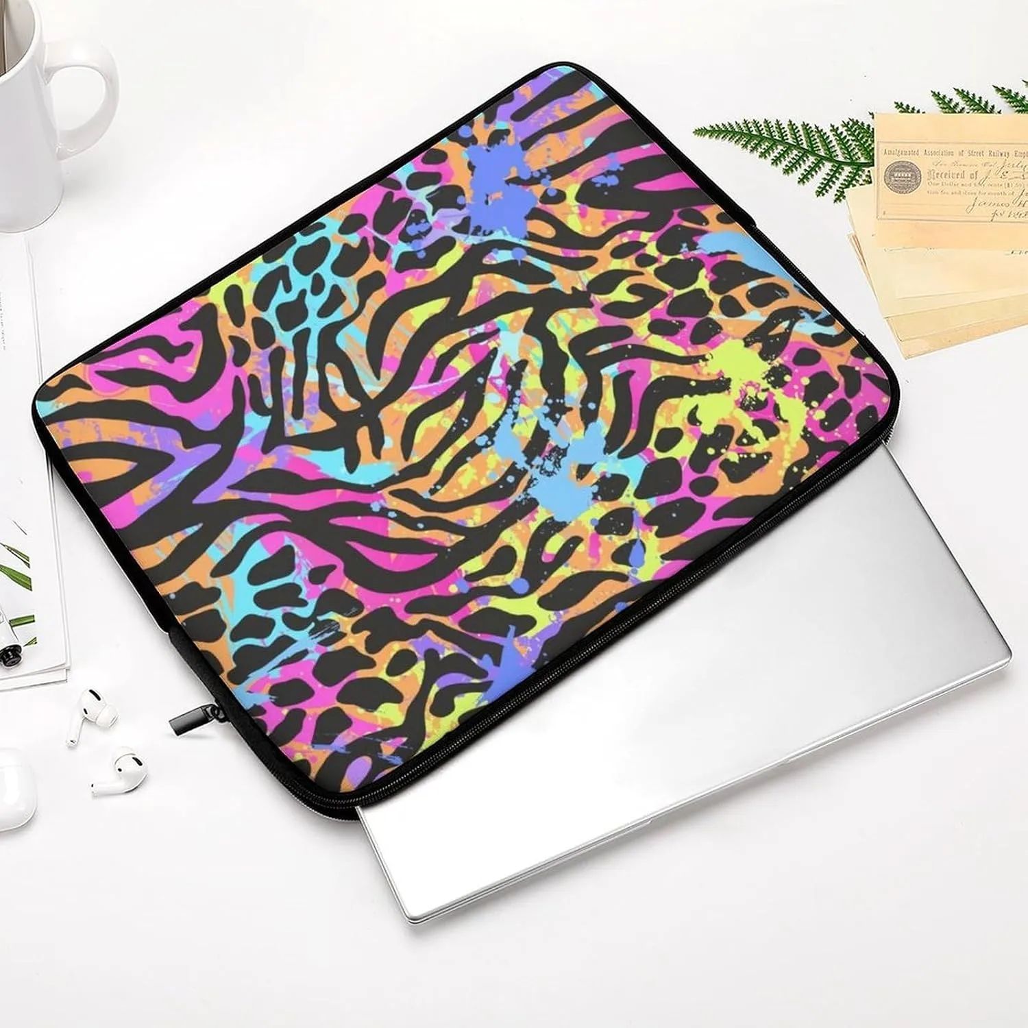 TigerPrint All Print Hands Free Withdrawal Laptop Bag Unisex