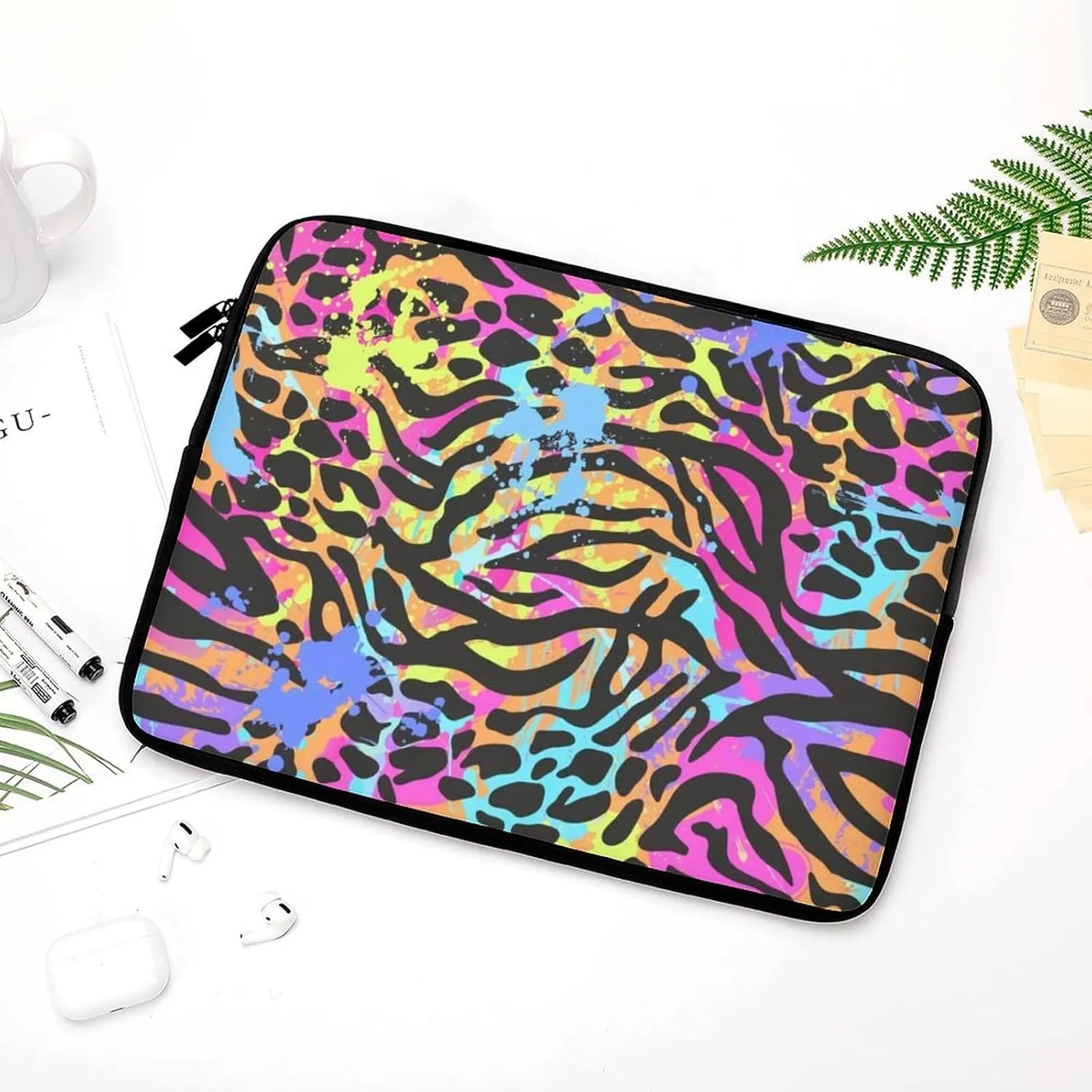 TigerPrint All Print Hands Free Withdrawal Laptop Bag Unisex