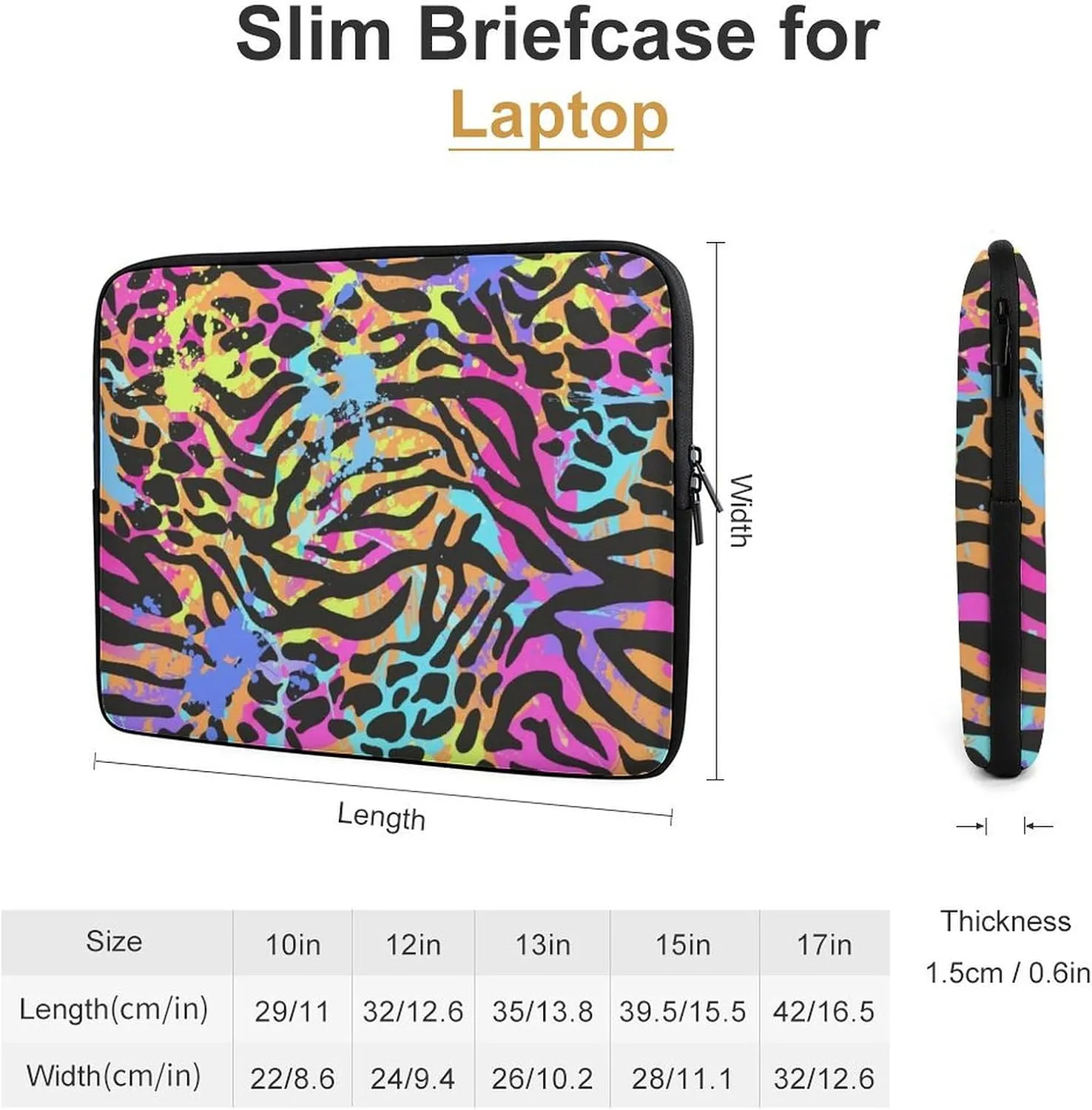 TigerPrint All Print Hands Free Withdrawal Laptop Bag Unisex