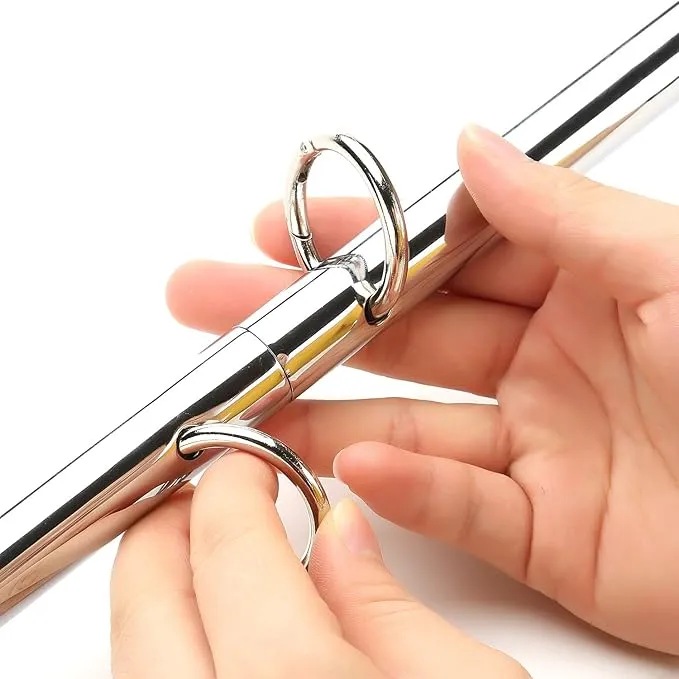 TMEOIIPY Silver Adjustable Spreader Bar Set 3 Sections
