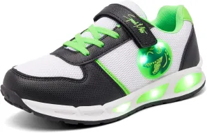 Toddler Light Up Shoes Boys Girls Breathable LED Glowing Luminous Tennis Sneakers for Outdoor Sport(Little/Big Kid)