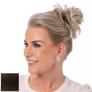 Toni Brattin Twist Classic - Hair Piece Accessory - Instant Volume & Styling for Women - Wrap Around Short or Long Ponytail - Quick and Easy to Use Wrap Up Bun - Heat-Friendly Fiber (Dark Brown)
