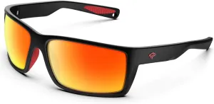 TOREGE Sports Polarized Sunglasses for Men Women Flexible Frame Cycling Running Driving Fishing Mountaineering TR24