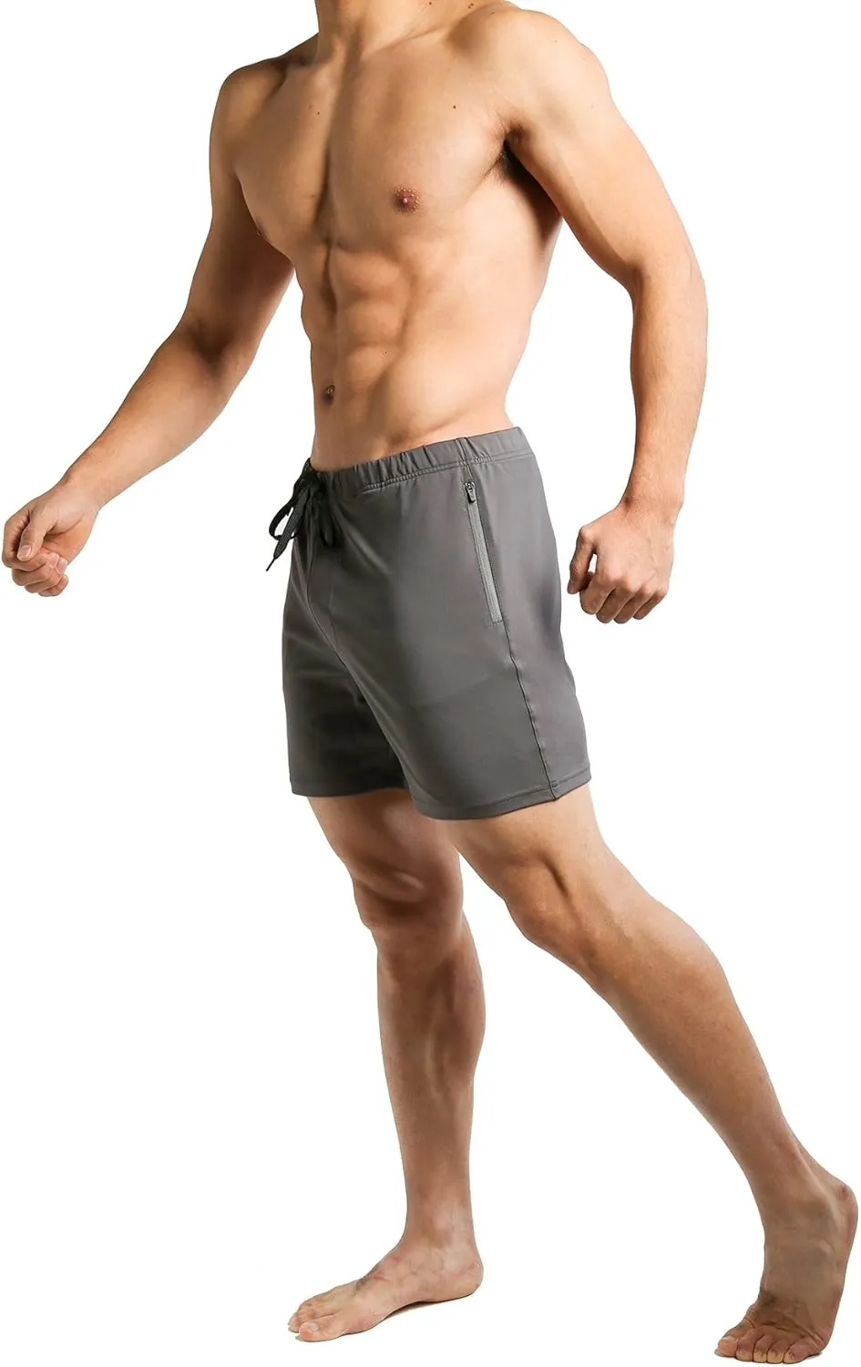 Tough Mode Mens Workout Bodybuilding MMA WOD Training Gym Running Lifting Shorts Zipper Pocket
