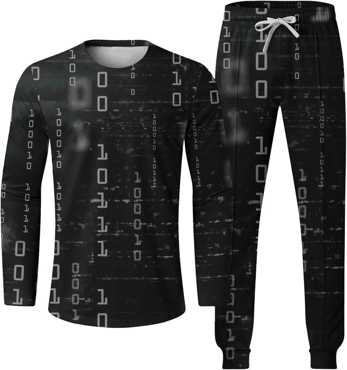 Track Suits for Men Set Workout Athletic Jogging 2 Piece Outfits Long Sleeve 3D Print Pullover Sports Sweatsuit