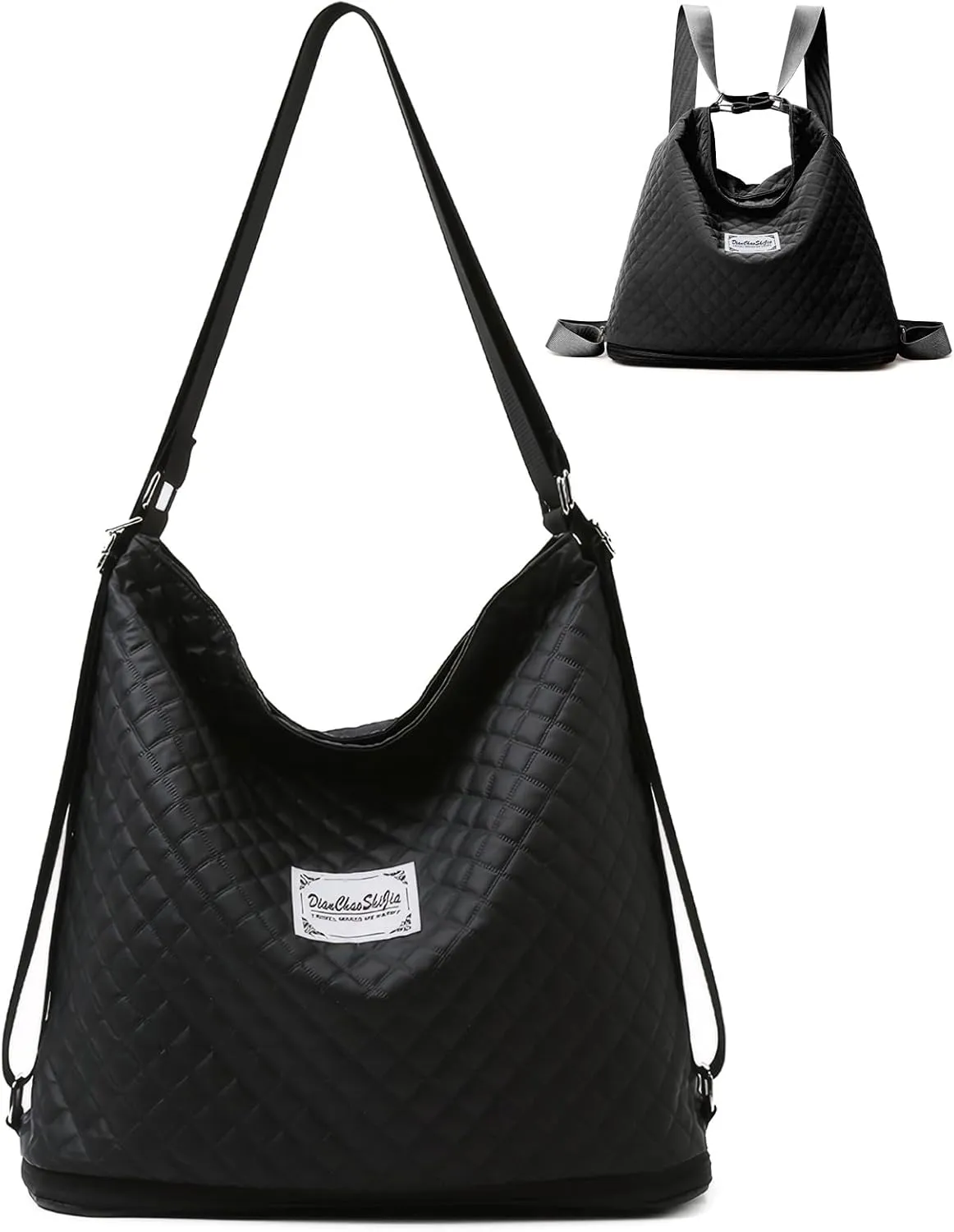 Travel Tote Bag 4 in 1 Convertible Backpack for Women, Waterproof Gym Tote Bag Expandable Shoulder Hobo Handbags
