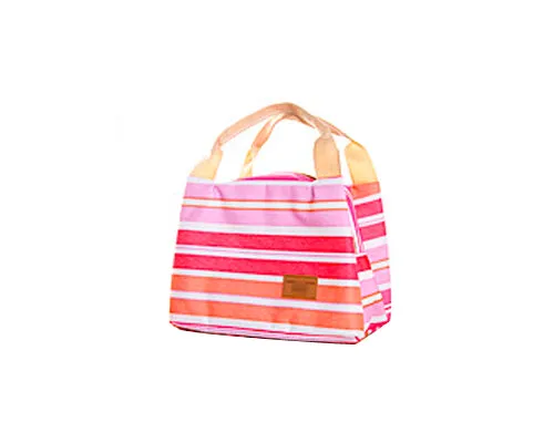 Trendy Insulated Thermal Picnic Lunch Bag with Zipper