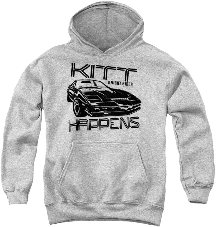 Trevco Knight Rider Kitt Happens Unisex Youth Pull-Over Hoodie