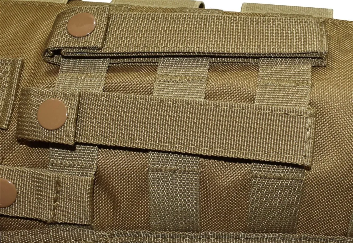TRINITY mossberg 500 cruiser Scabbard Hunting Tactical Molle Soft Padded case ATV Horse Motorcycle Holder Adapter 25 inches Long Tan.