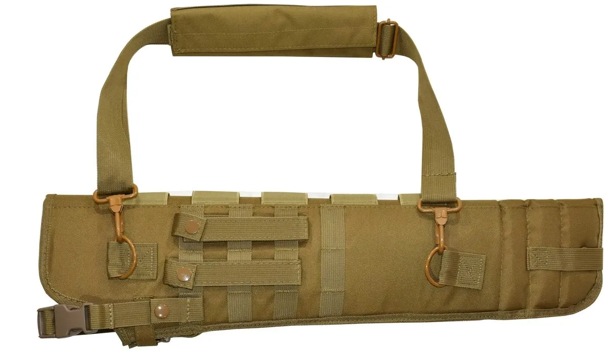 TRINITY mossberg 500 cruiser Scabbard Hunting Tactical Molle Soft Padded case ATV Horse Motorcycle Holder Adapter 25 inches Long Tan.