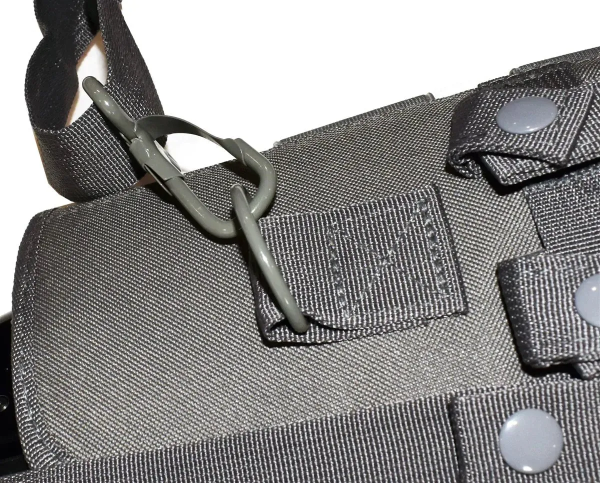 Trinity scabbard for Kel-Tec KSG - Pump Action Tactical case Hunting Storage Soft Range molle Holster Bag Shoulder Military Security ATV Horse Motorcycle Padded Bag Gray 25 inches.