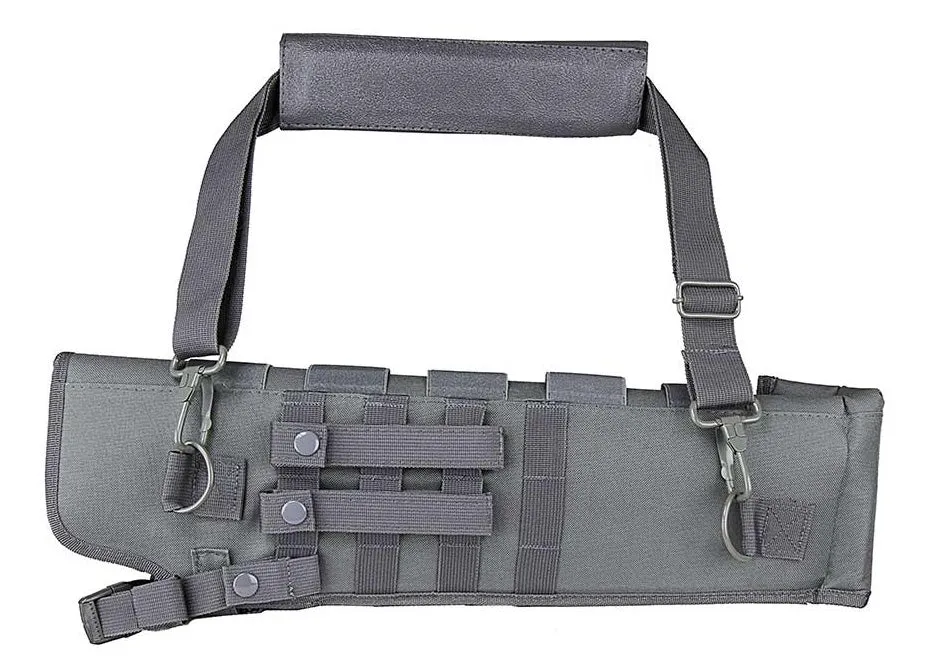 Trinity scabbard for Kel-Tec KSG - Pump Action Tactical case Hunting Storage Soft Range molle Holster Bag Shoulder Military Security ATV Horse Motorcycle Padded Bag Gray 25 inches.
