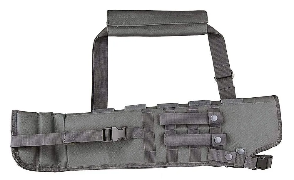 Trinity scabbard for Kel-Tec KSG - Pump Action Tactical case Hunting Storage Soft Range molle Holster Bag Shoulder Military Security ATV Horse Motorcycle Padded Bag Gray 25 inches.