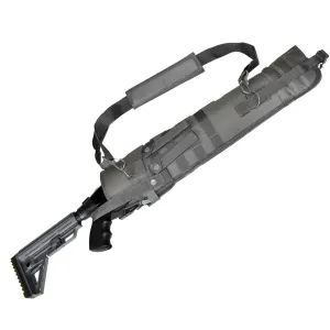 Trinity scabbard for Kel-Tec KSG - Pump Action Tactical case Hunting Storage Soft Range molle Holster Bag Shoulder Military Security ATV Horse Motorcycle Padded Bag Gray 25 inches.