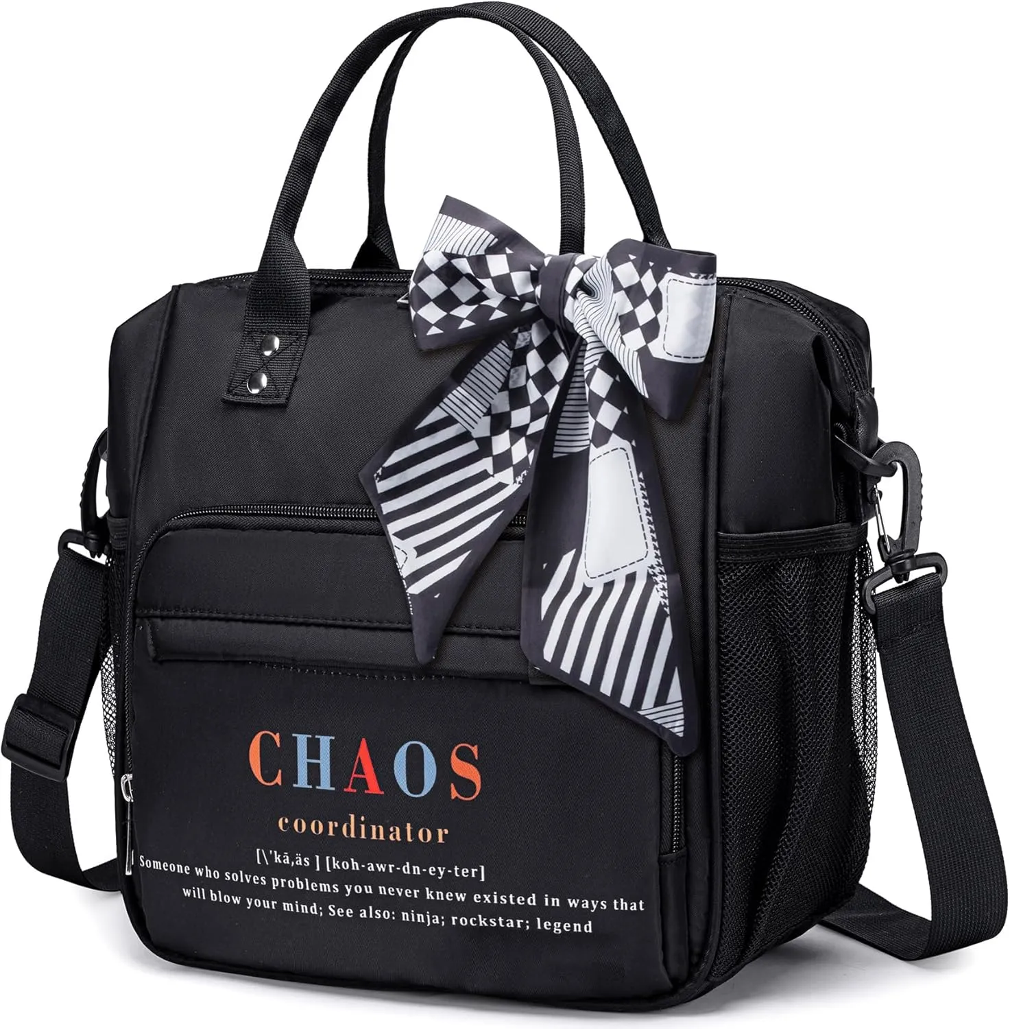 TuErCao Chaos Coordinator Lunch Bag Cool Gifts for Coworkers Employee Appreciation Gifts Office Gifts Administrative Professional Day Gifts Useful Assistant Principal Boss Gifts for Women for Work