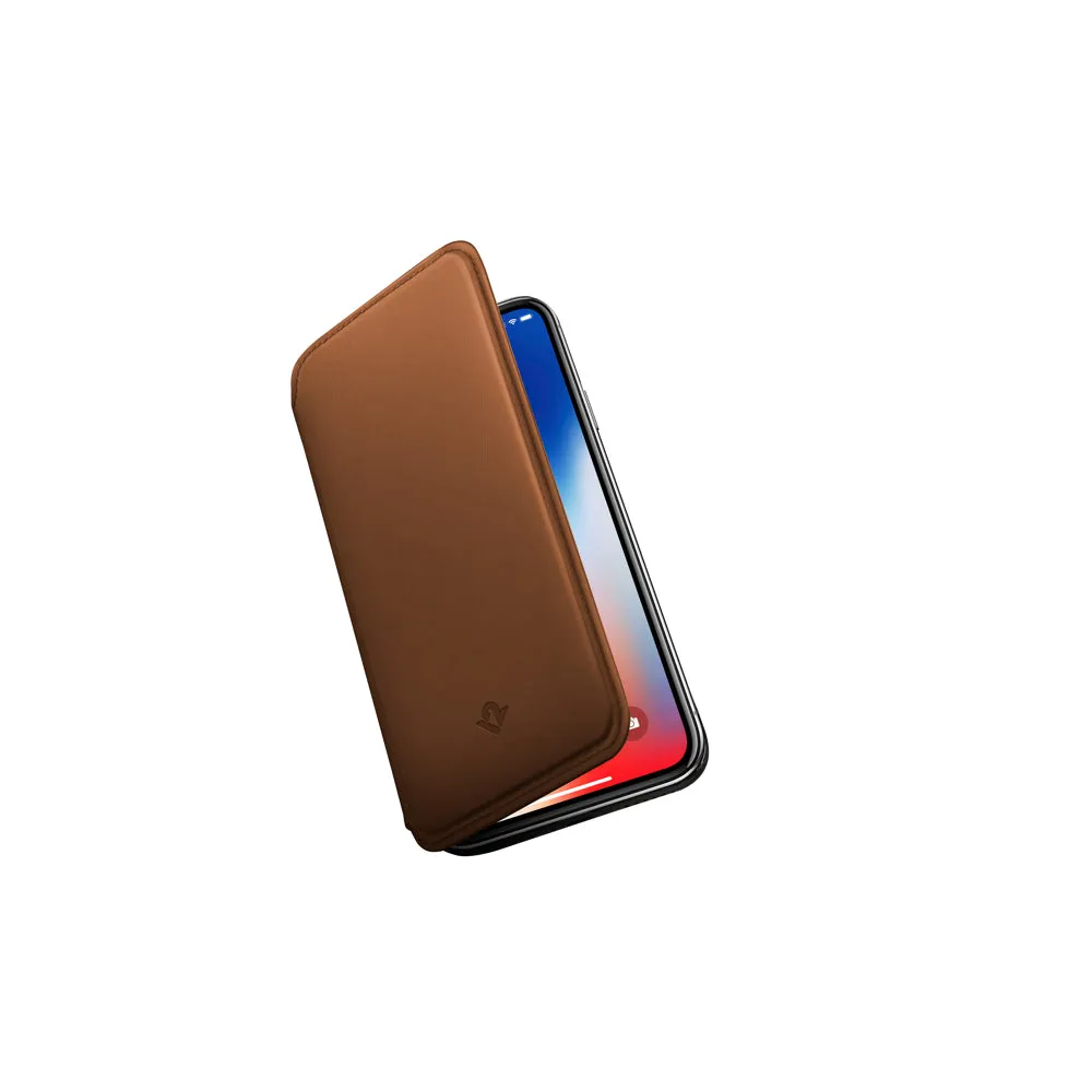 Twelve South SurfacePad Slim Leather Wallet Folio Cover For iPhone XR
