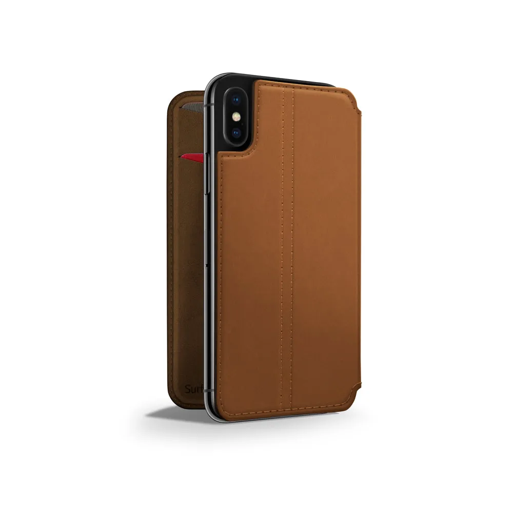 Twelve South SurfacePad Slim Leather Wallet Folio Cover For iPhone XR