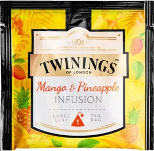 Twinings Discovery Collection Mango & Pineapple Infusion Tea, 30 Large Leaf Pyramid Tea Bags