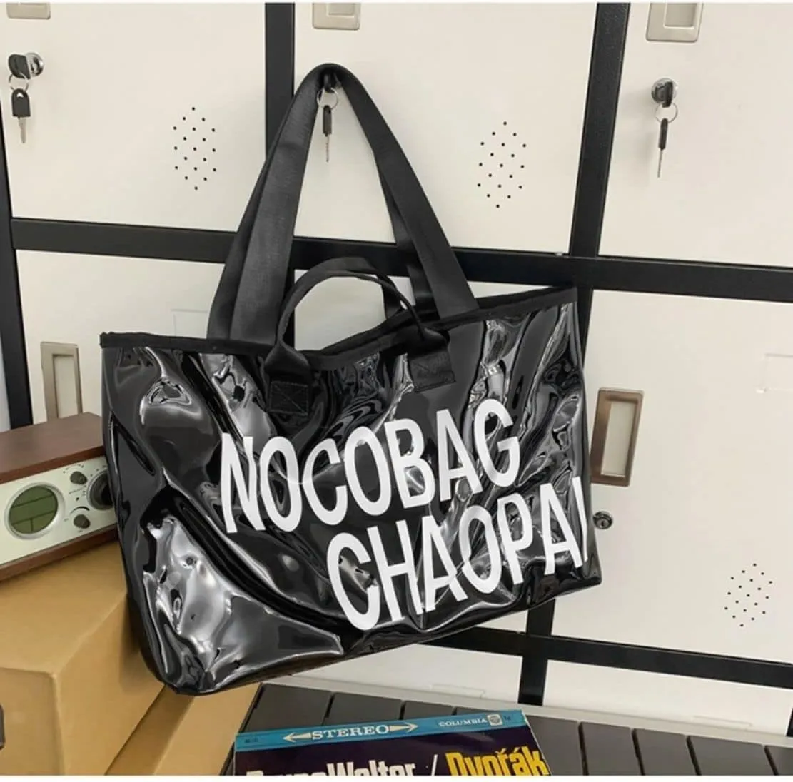 Ulalaza Large Candy Polka Color Clear Shoulder Bag 2 IN 1 Beach Totes Transparent Handbags With Interior Pocket For Women