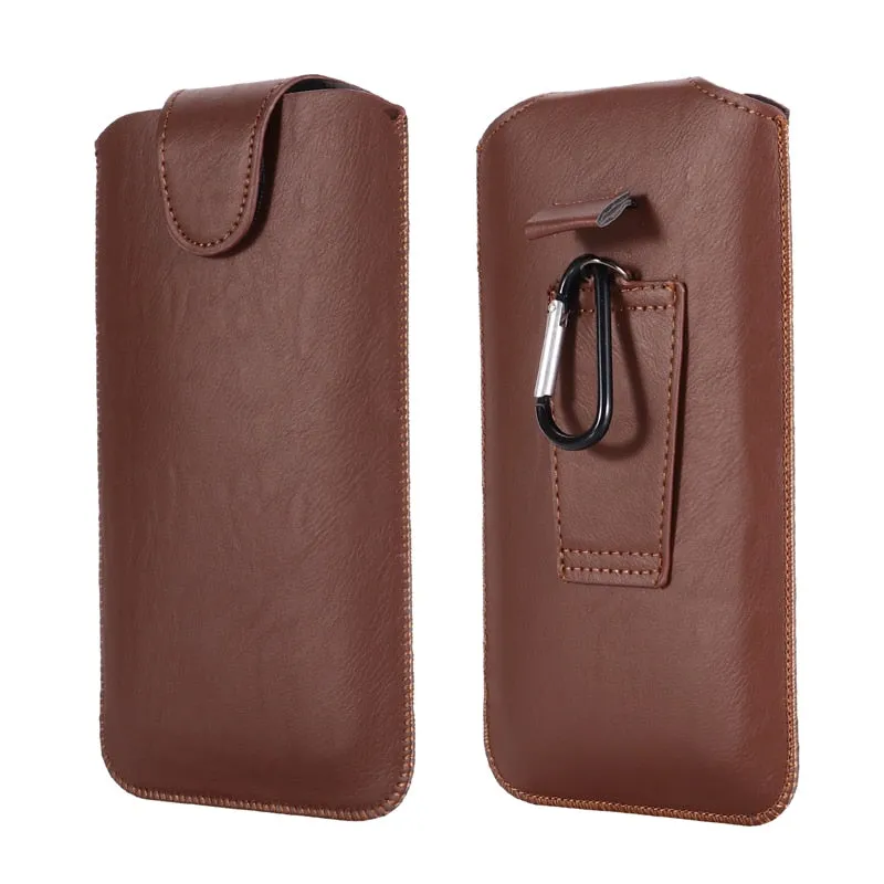 Ultra-thin Leather Waist Phone Holster