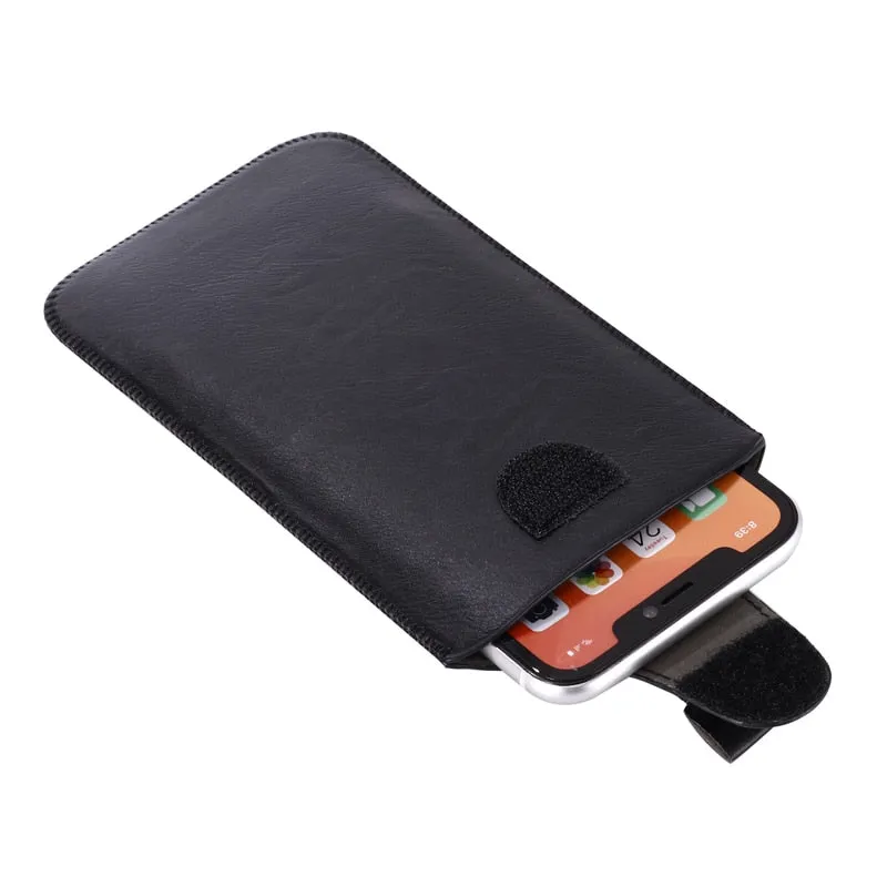 Ultra-thin Leather Waist Phone Holster