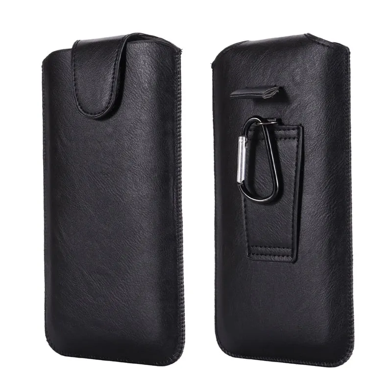 Ultra-thin Leather Waist Phone Holster