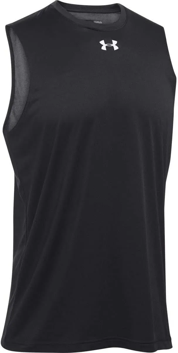 Under Armour Men's Locker 2.0 Sleeveless Shirt Black | Silver XL