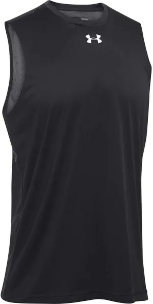 Under Armour Men's Locker 2.0 Sleeveless Shirt Black | Silver XL
