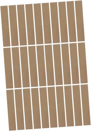 Unomor 3sets Kraft Paper Chopstick Packing Bags Waterproof 100% for Bbq Picnics Travel 100pcs*3