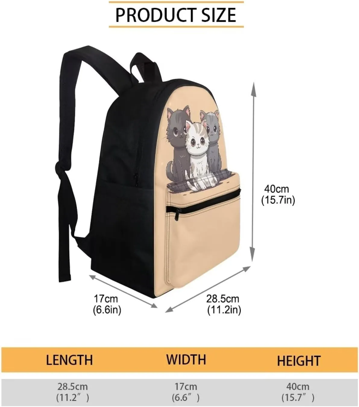 Upetstory Kawaii Cat Backpack Girly School Bag with Lunch Box for Girls 4-6 6-8 7-10 10-12 Kids School Bookbag Pencil Purse Elementary Kindergarten Preschool Bookbag Student Schoolbag Rucksack
