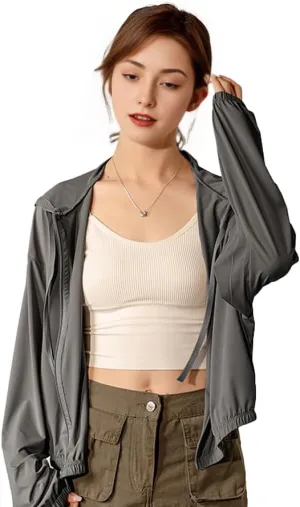 UPF50  Women's Hiking Shirts (UV Tested 1.07), 98% UV Block & Cloud Fiber, for Hiking/Beach/Commute,【Breathable & Durable】