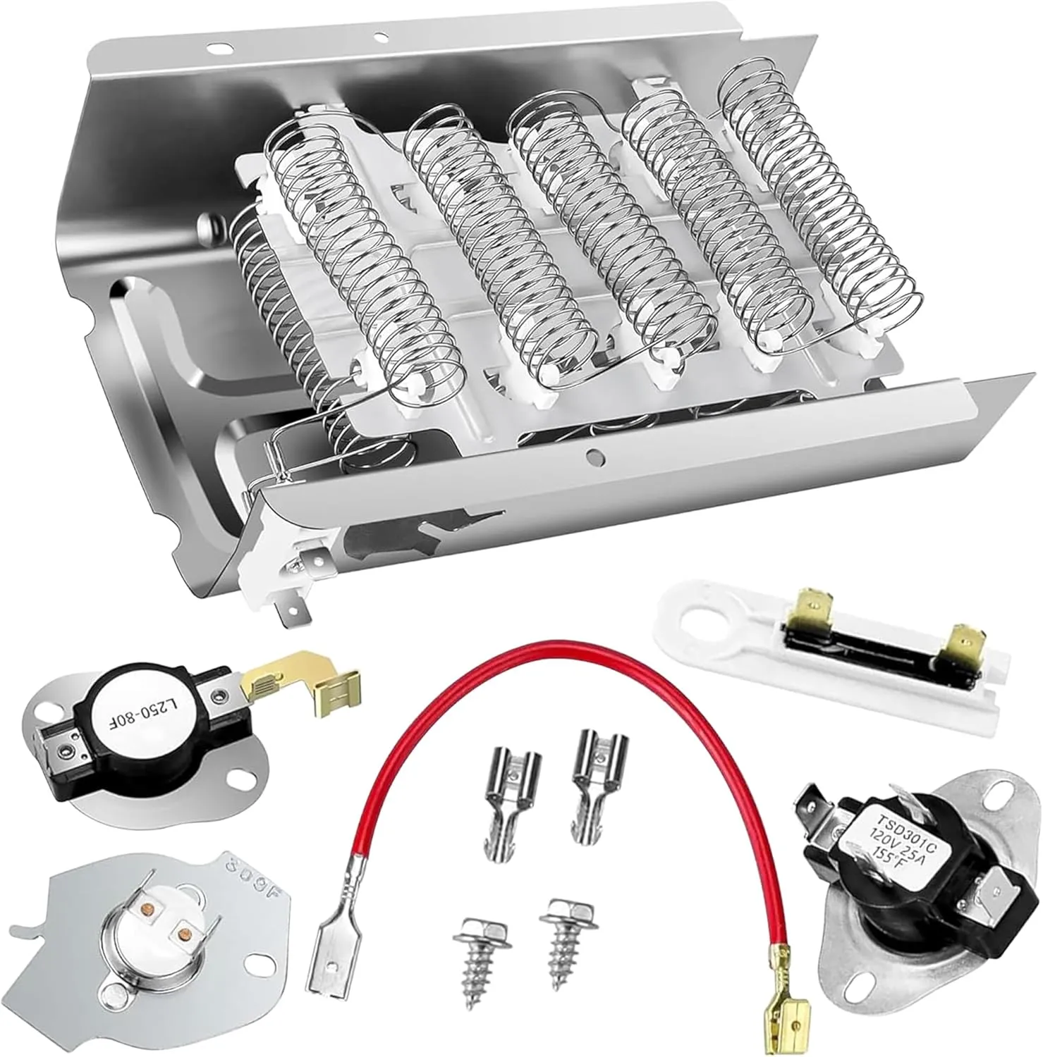 【Upgraded】WED4815EW1 3403585 W10724237 Dryer Heating Element for A.mana Kenmore 110 Series & Whirlpool Models NED4655EW1 WED4815EW1 WED5620HWO WED5000DW2, WED4950HW0 MEDX655DW1 MEDC215EW1