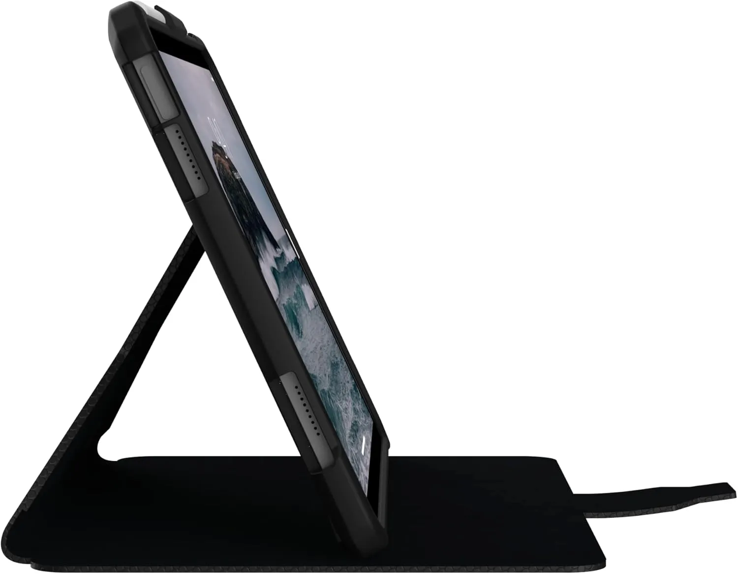 URBAN ARMOR GEAR UAG Designed for iPad 11" A16 11th Gen 2025, 10.9" 10th Gen 2022 Case A3354 A3355 A2696 Rugged Heavy Duty Protective Folio Cover w/Adjustable Stand & Pencil Holder, Metropolis Black